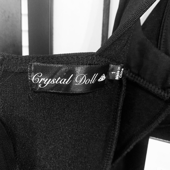 NWT Black Fitted Mini Dress Size 1 - Picture 8 of 8